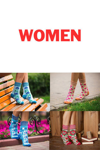 Siberian wool socks for women